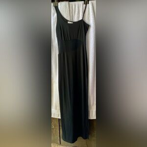 J.I.T. Made in the U.S.A. Chic Black Maxi Pencil Dress for Cocktail Events